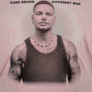 Kane Brown Concert Merch Different Man Tour Tee Pink Color Small
